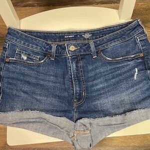 Old Navy Women's Dark Blue Jean Shorts